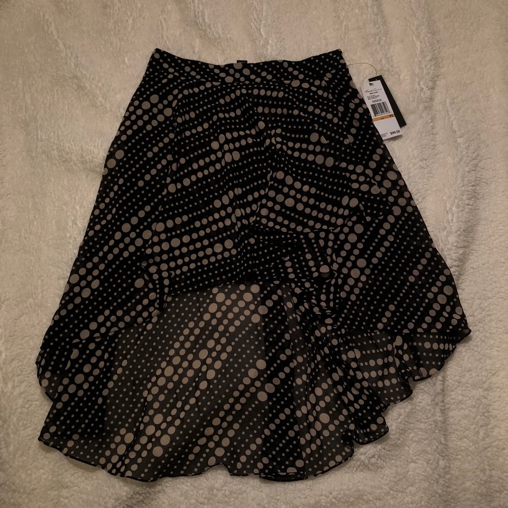 Kenneth Cole Polkadot High/Low skirt!